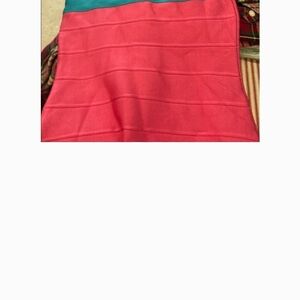 Fitted Pink Mini Bandage Skirt